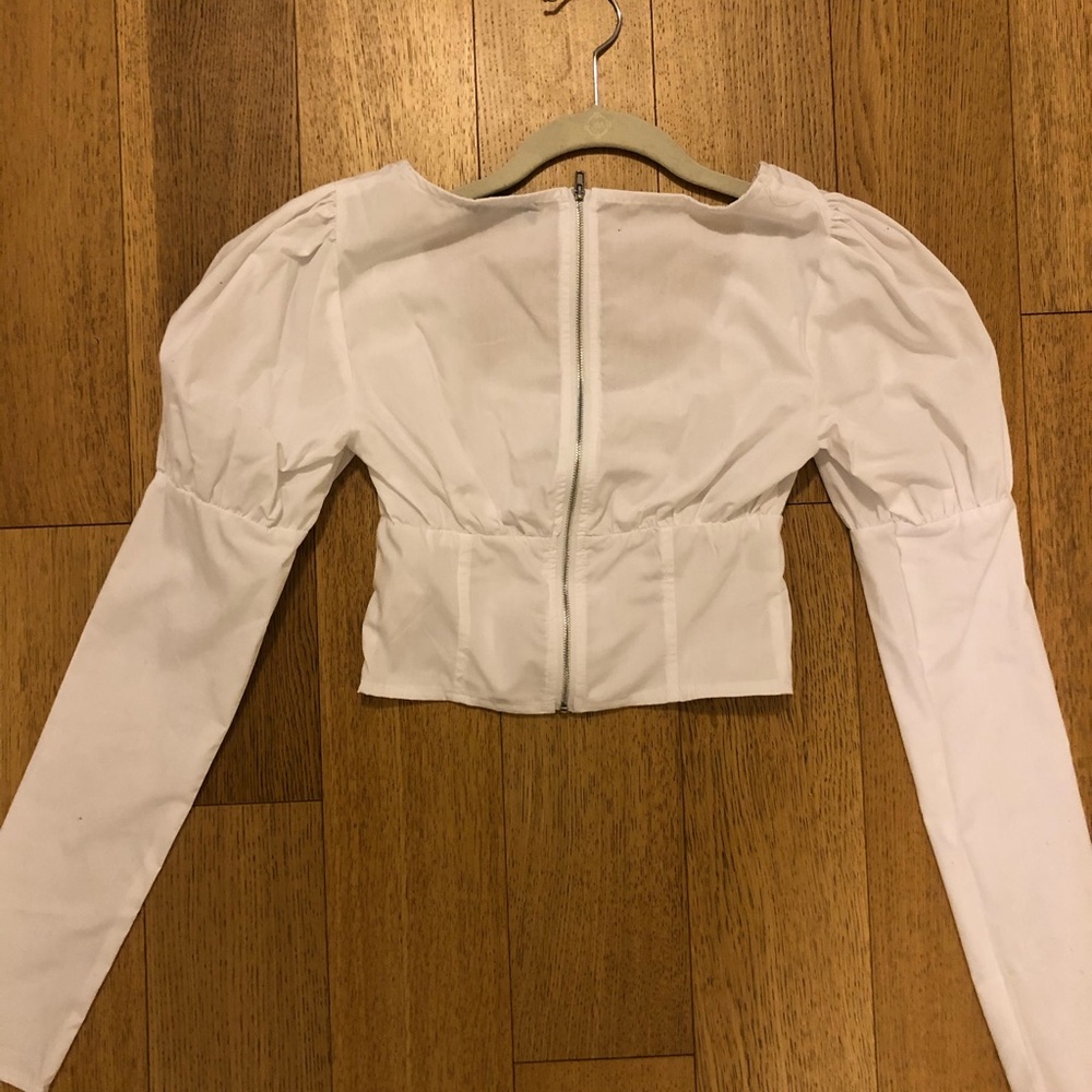 White crop top